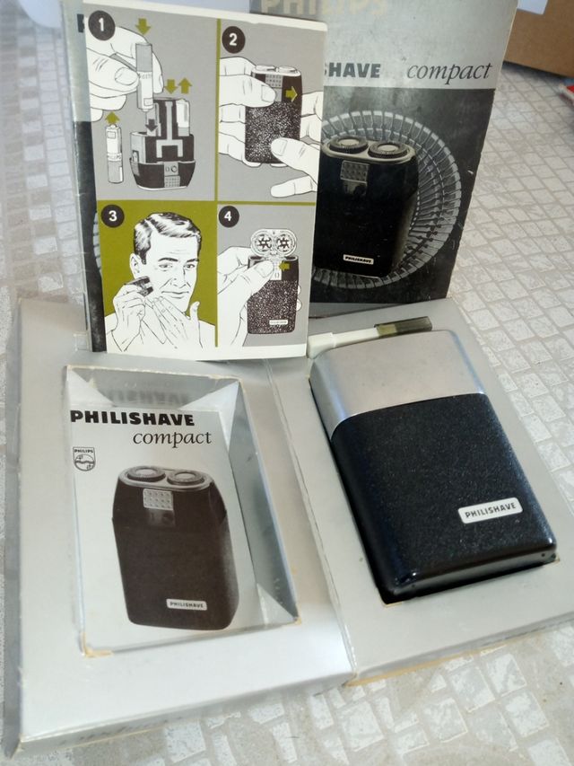 afeitadora retro vintage Philipshave compact