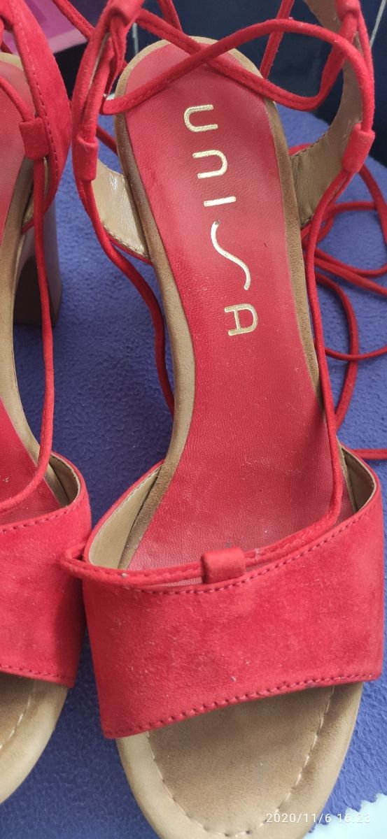 Sandalias Rojas piel