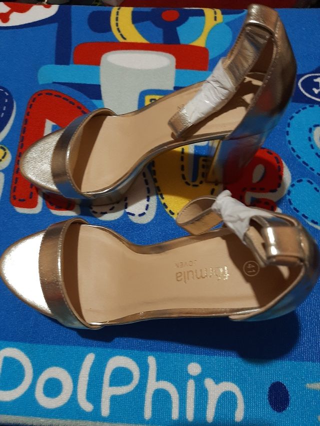 sandalias con tacon nr41