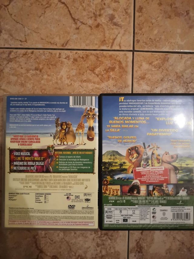 películas DVD infantiles madagascar
