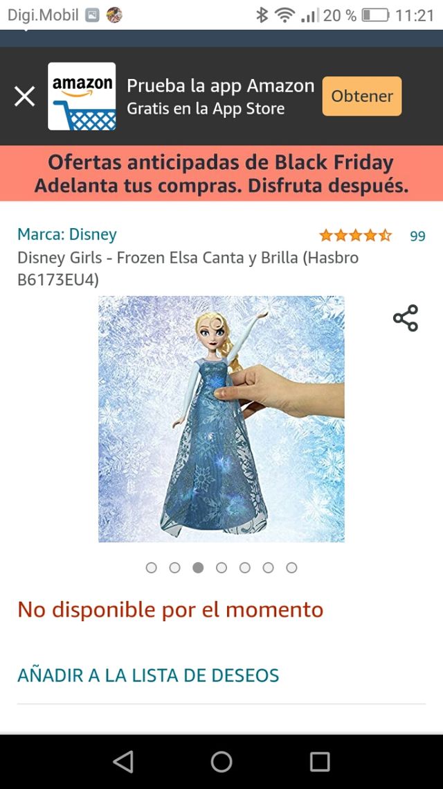 Elsa frozen canta y brilla
