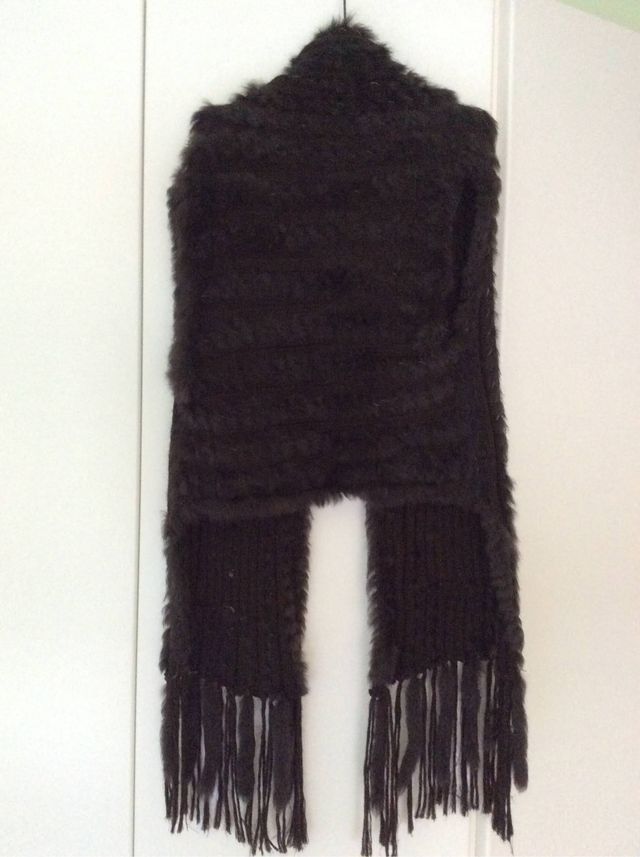 Chaleco marrón de pelo