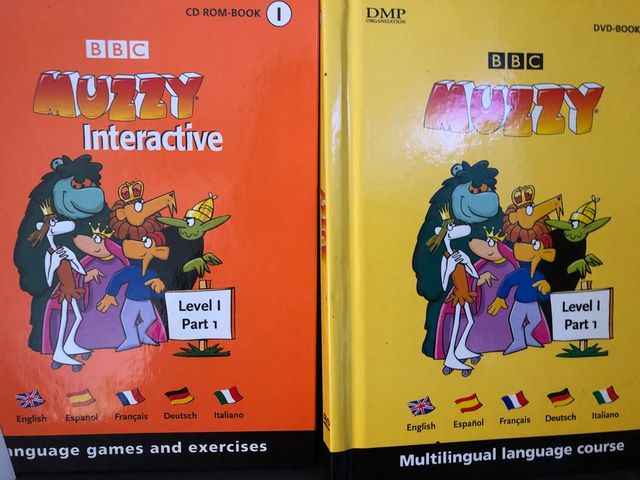 Curso idiomas Muzzy con CD, inglés, francés...