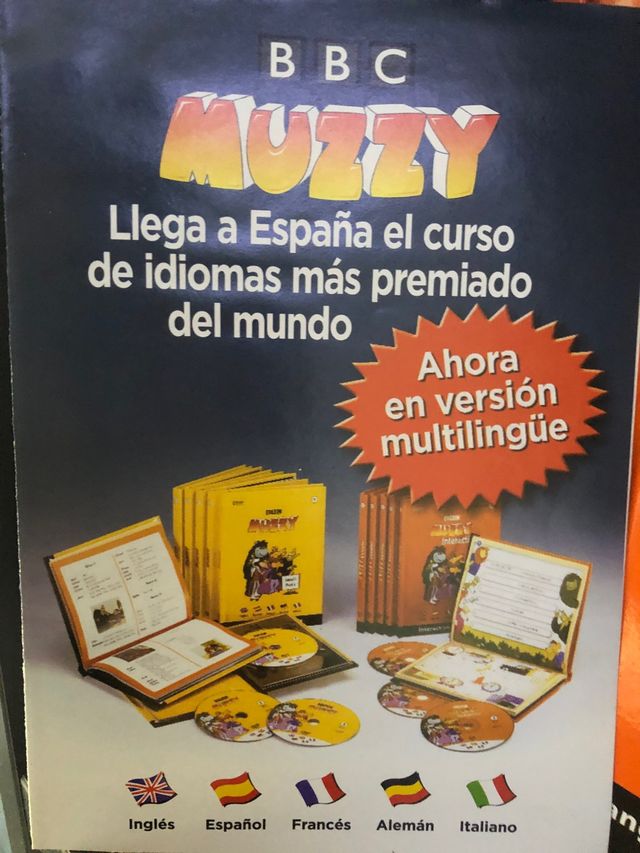 Curso idiomas Muzzy con CD, inglés, francés...