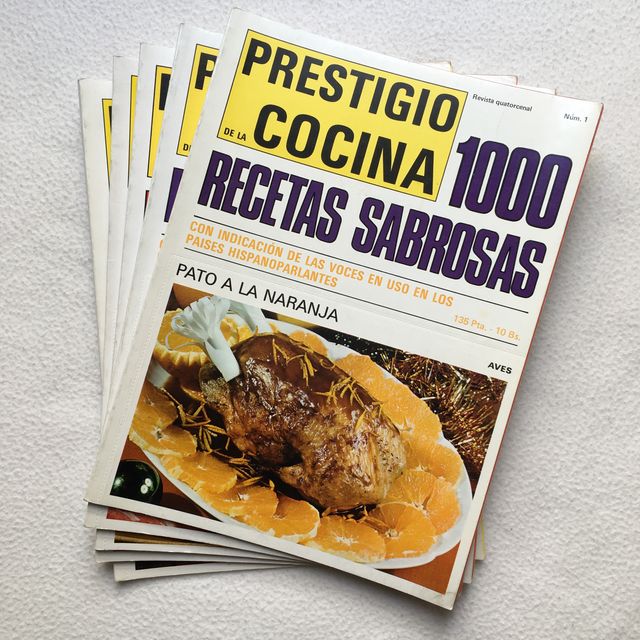Lote de 5 revistas "Prestigio de la cocina"