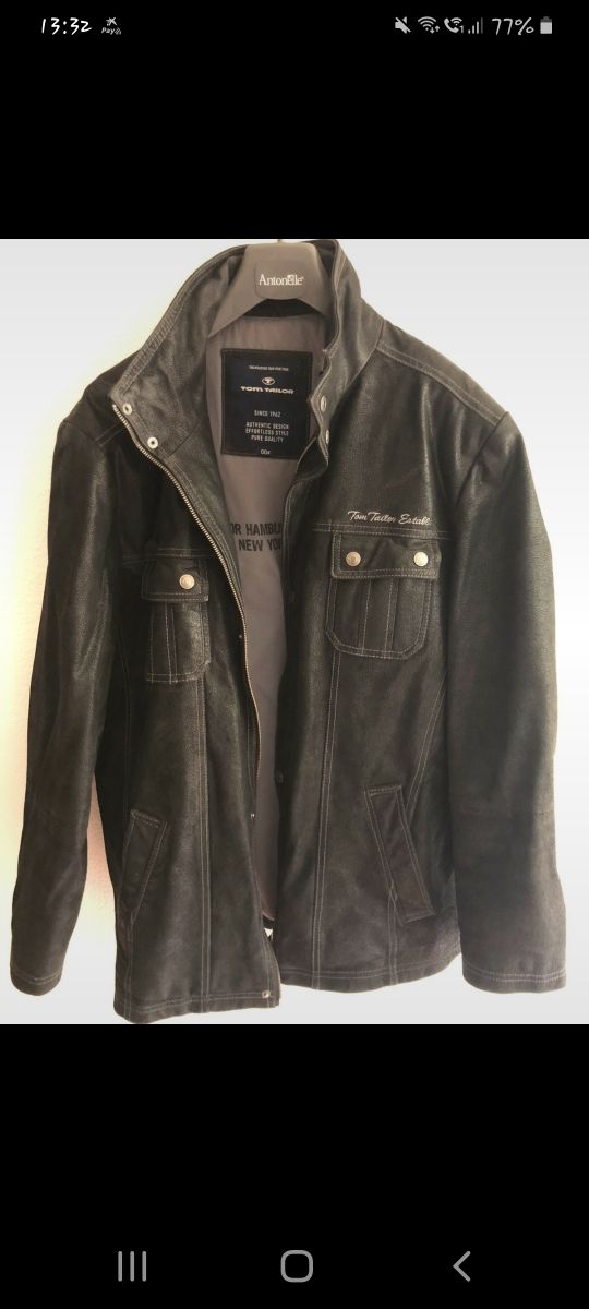 Chaqueta de cuero Tom Tailor
