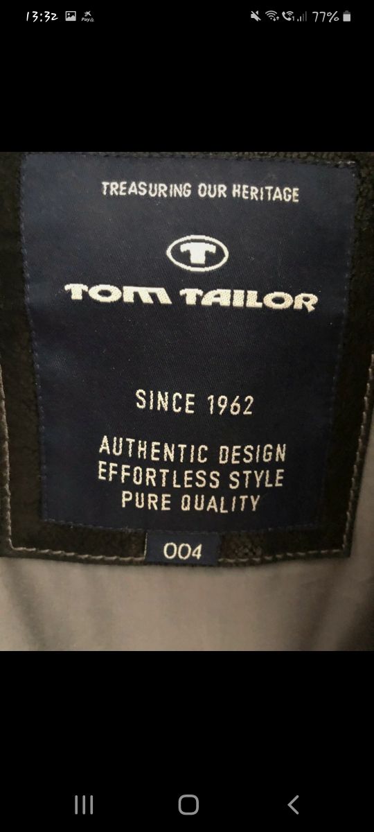Chaqueta de cuero Tom Tailor