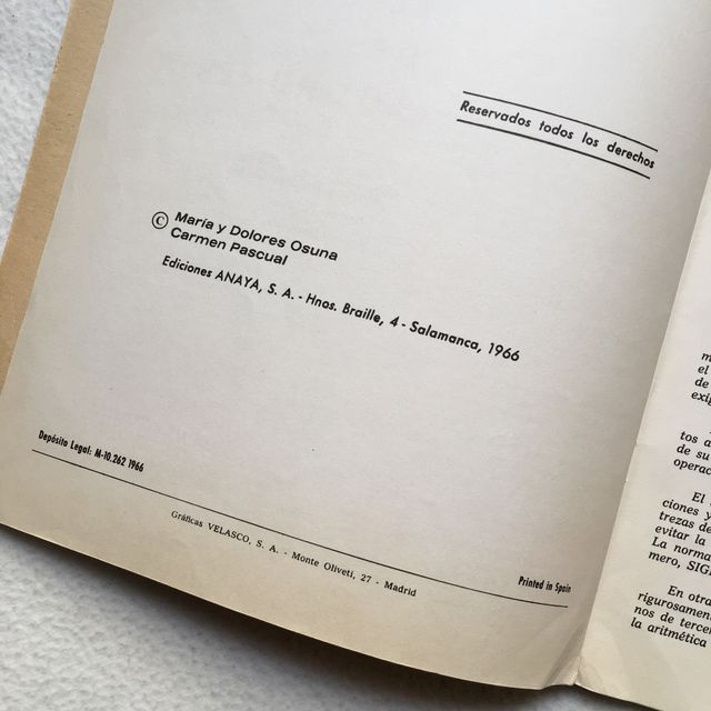 El mundo de los números - 3er Curso (1966)