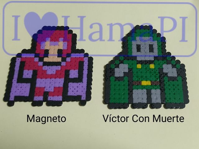 10 figuras Marvel - Hama Beads Pixel Art