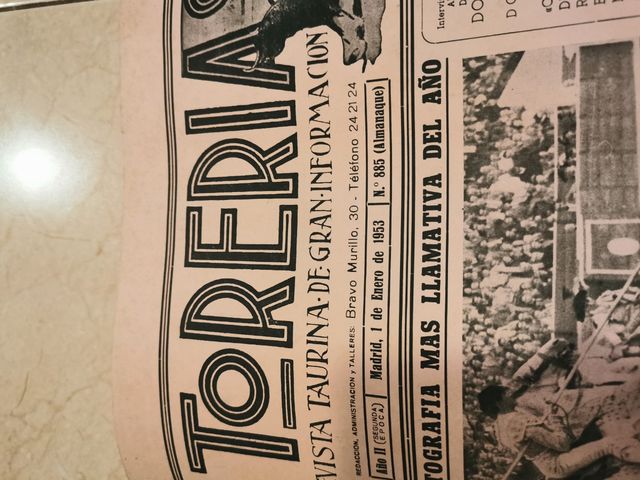 periódico revista torerias