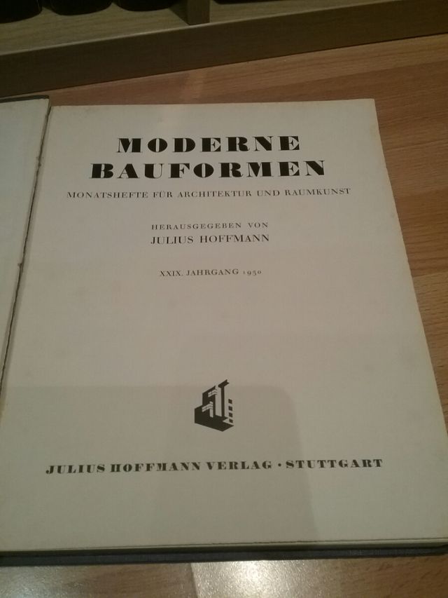 Moderne Bauformen Jahrgang 1930 de Julius Hoffmann