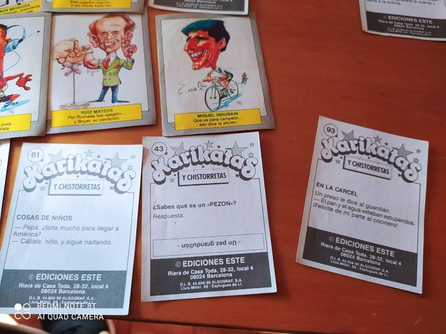 cromos karikatas y chistorretas