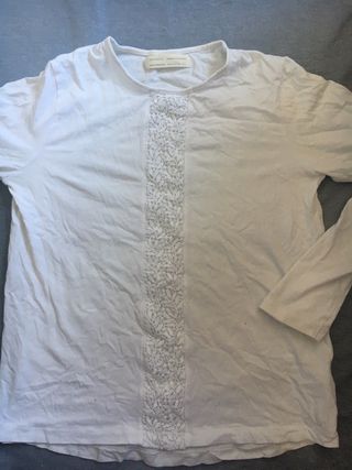 Camisetas Zara niña de segunda mano en la provincia de Camisa azul micro topo Zara de segunda mano por 8 € en
