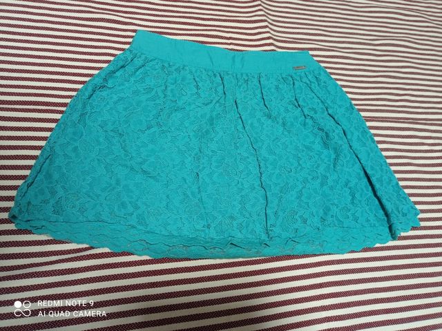 Falda encaje azul primavera/verano