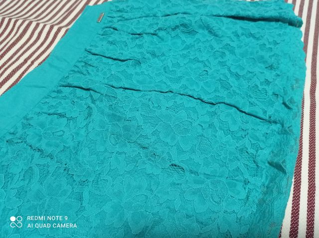 Falda encaje azul primavera/verano