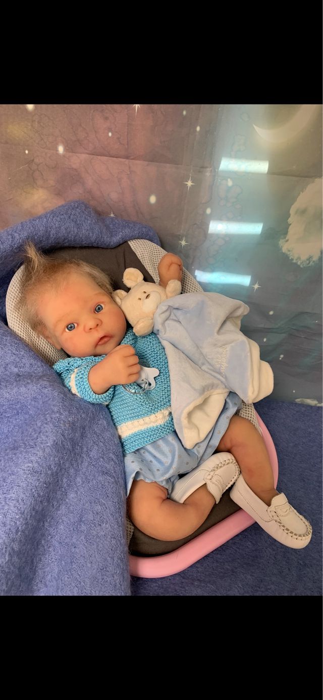 Reborn silicona 47 cm niño