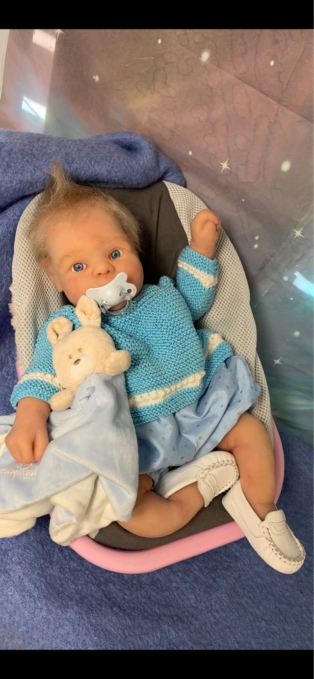 Reborn silicona 47 cm niño