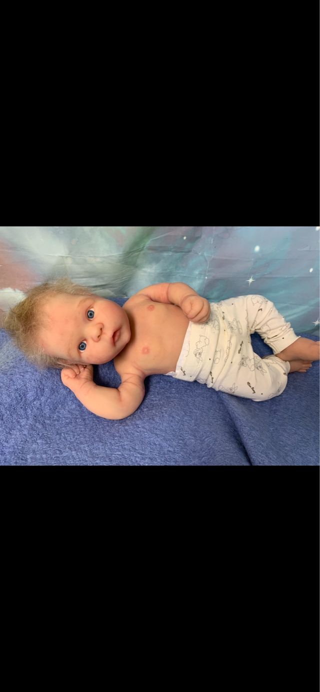 Reborn silicona 47 cm niño