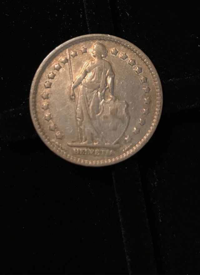 1 franco de plata suizo 1920