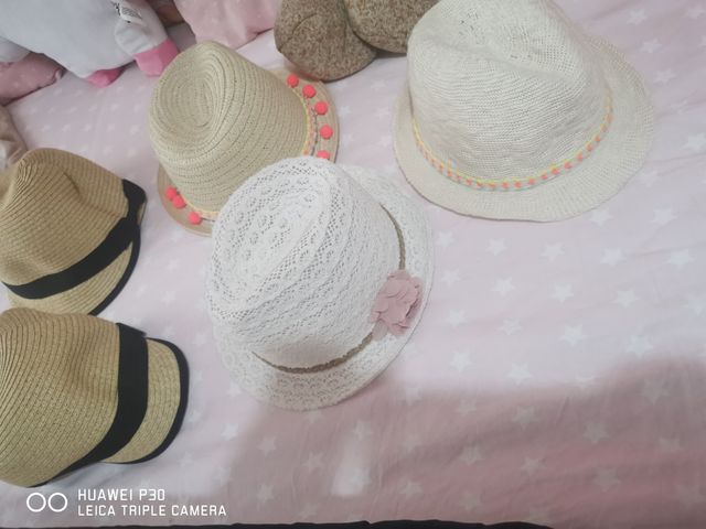 lote gorros y sombreros niña algunos a estrenar