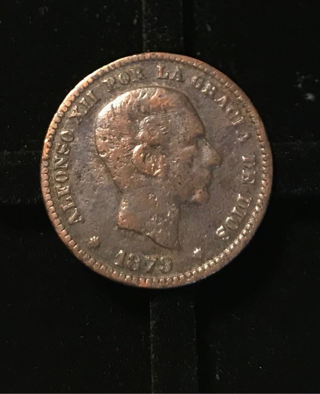 Moneda 5 céntimos 1879 Alfonso XII