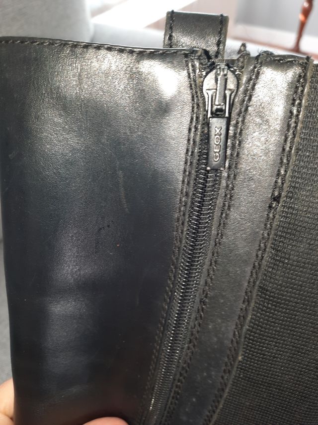 Botas negras de piel Geox. Talla 38.