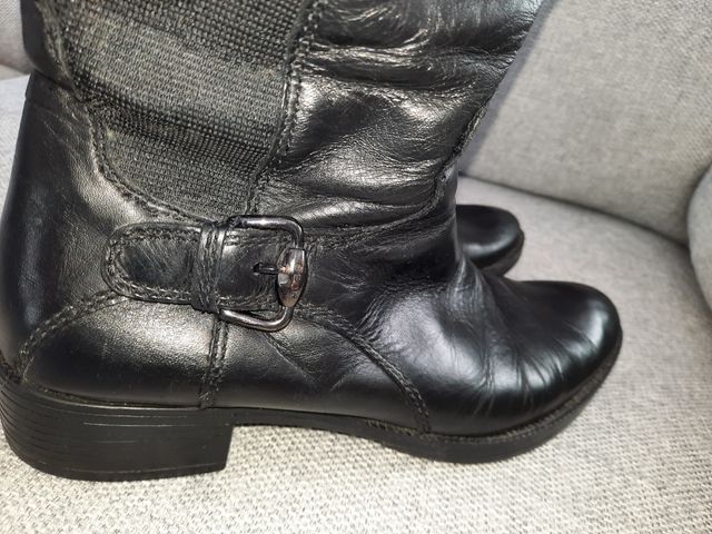 Botas negras de piel Geox. Talla 38.