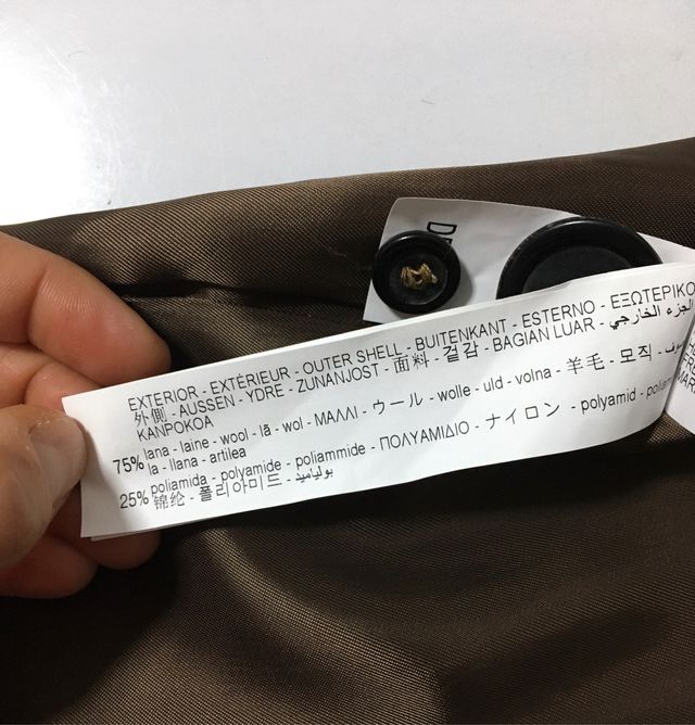 Abrigo camel Zara talla S