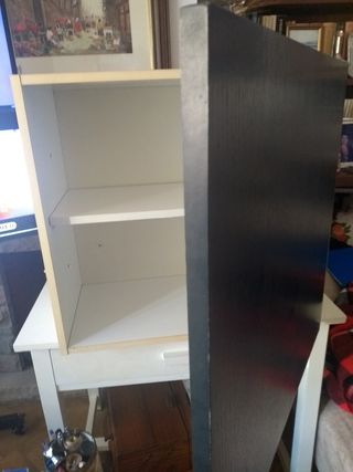 Dos armarios pequeños azul y blanco de segunda mano por 30 € en