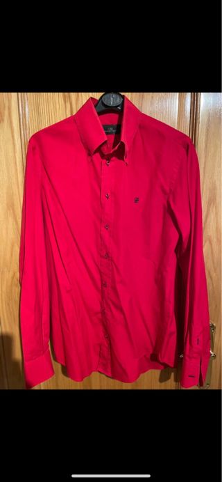 Camisas Carolina Herrera de segunda mano en Madrid en WALLAPOP CAMISA CH CAROLINA HERRERA HOMBRE CUADROS VICHY ROJO TALLA