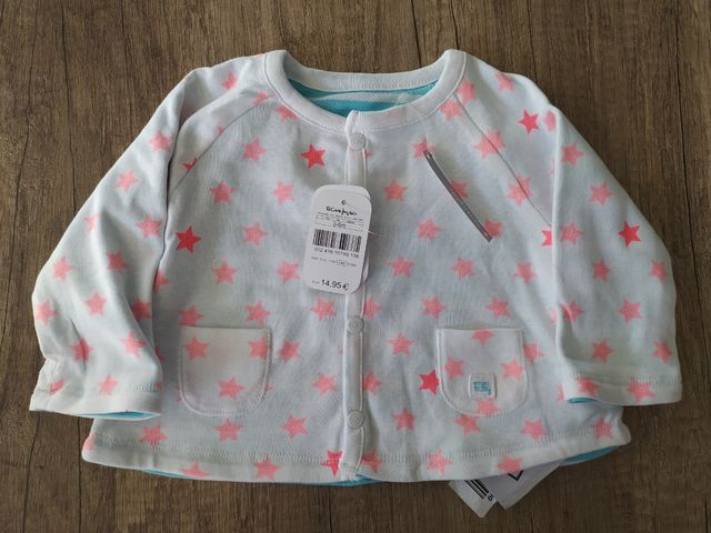 Camiseta reversible niña 3-6 meses
