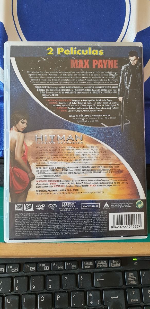 DVD Max Payne/Hitman
