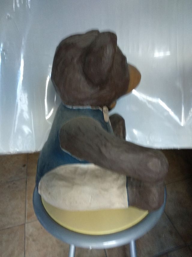 Oso papel maché