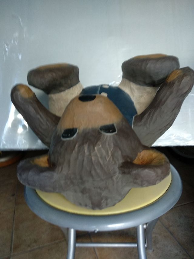 Oso papel maché