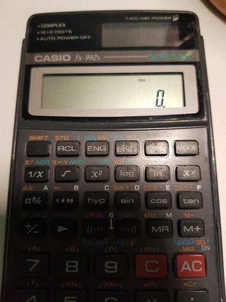Calculadora científica Casio fx-992s de segunda mano por 5 EUR en Avilés en  WALLAPOP