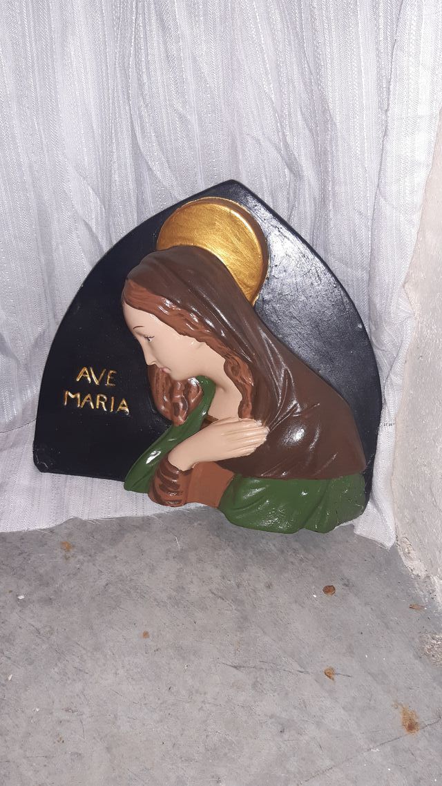 Sagrado corazón y Virgen