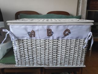 baul mimbre forrado 90 cm largo ikea baul mimbre forrado 90 cm largo ikea