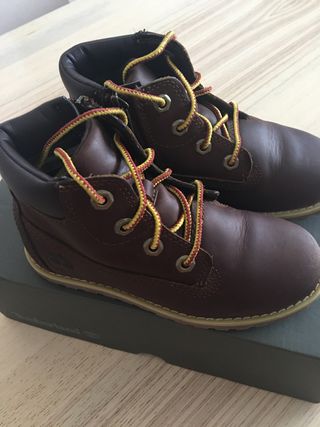 botas de niño timberland