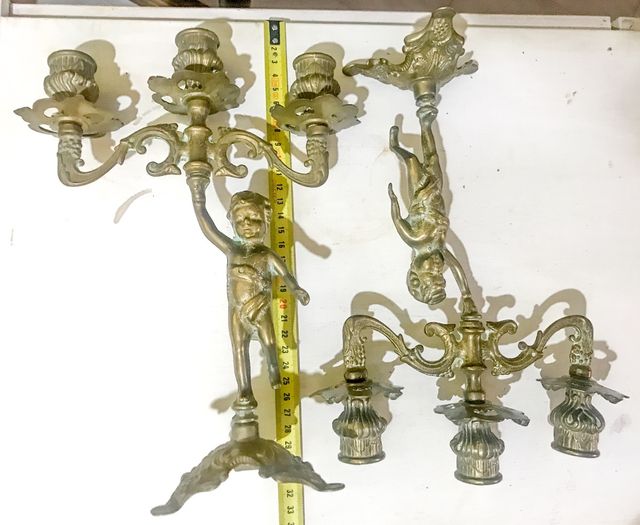Candelabro bronce