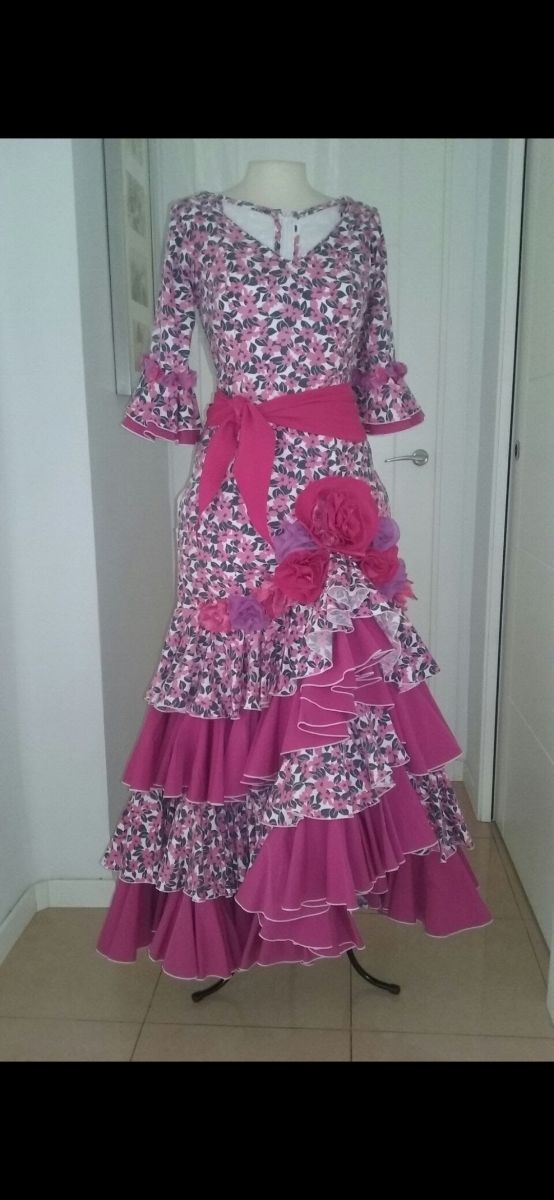 PERFECTO ESTADO, Vestido de flamenca, talla 36-38