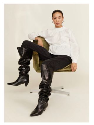 Botas piel mango t.38 sin estrenar de segunda mano por 85 EUR en Leganés en  WALLAPOP