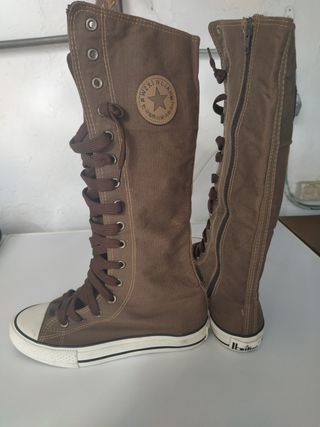 botas tipo converse altas