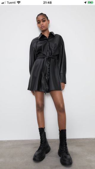 Vestido piel zara Clearance