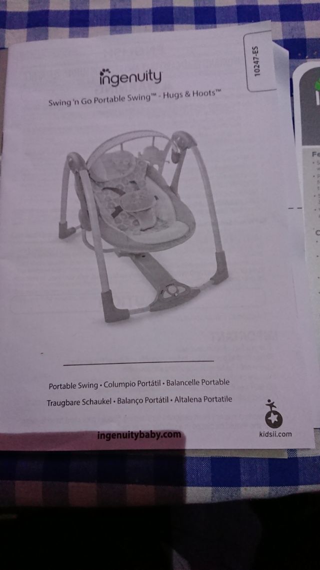 Columpio portátil INGENUITY "Hugs & Hoots"