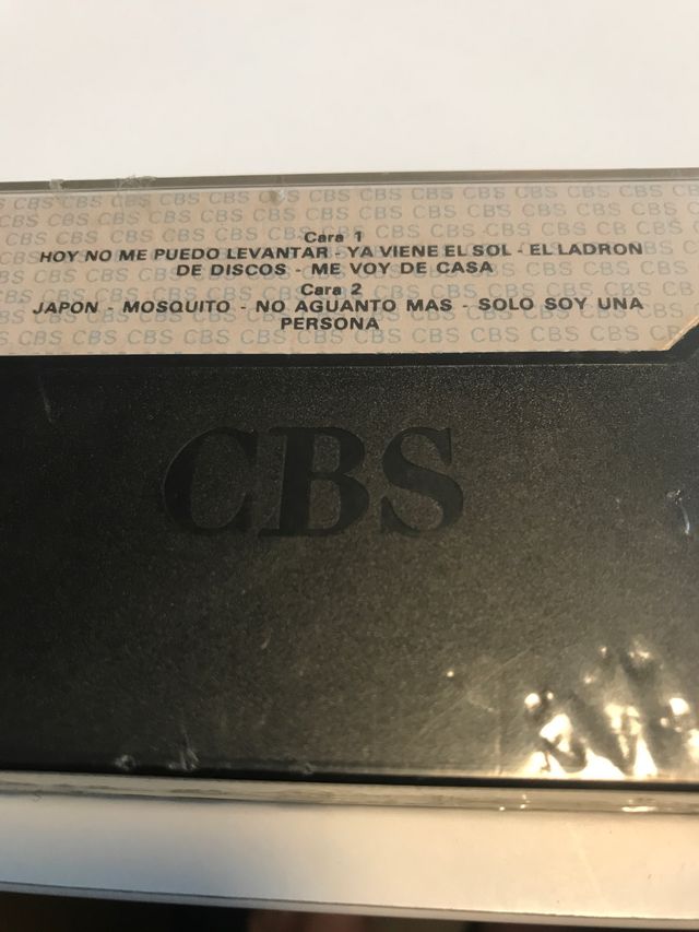 Cassette Mecano Hoy no me puedo levantar