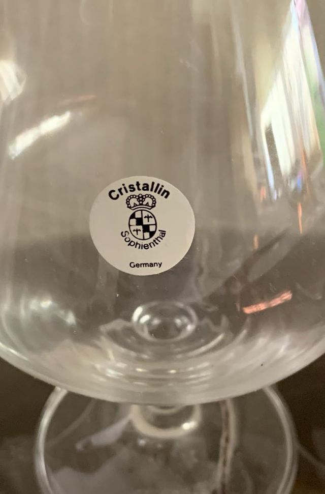 Copas Cognac. Cristal bohemia.