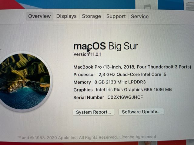 Apple MacBook Pro 13 2018 8gb 512gb