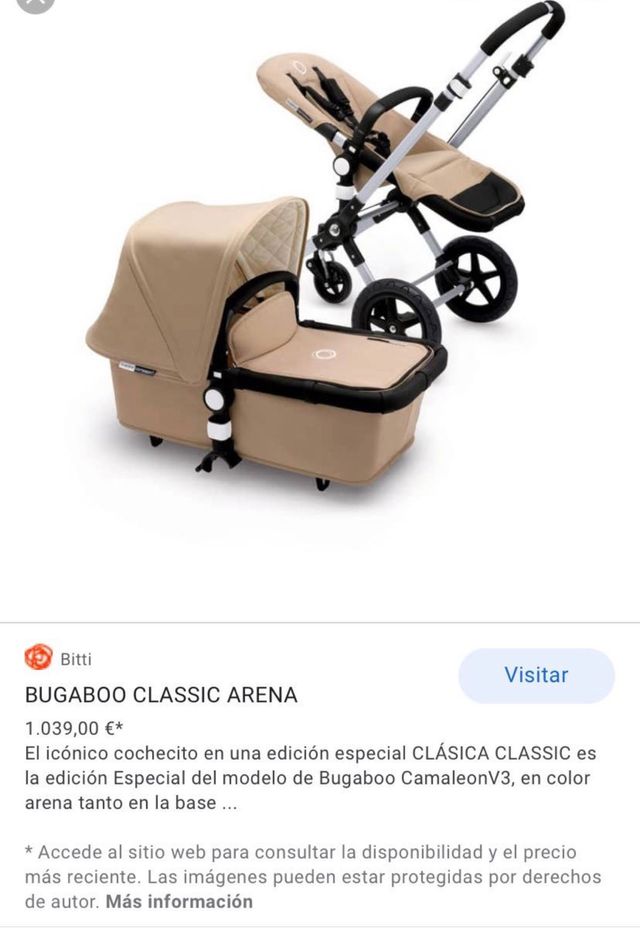 Carrito Bugaboo Cameleon 3 Plus Color Camel