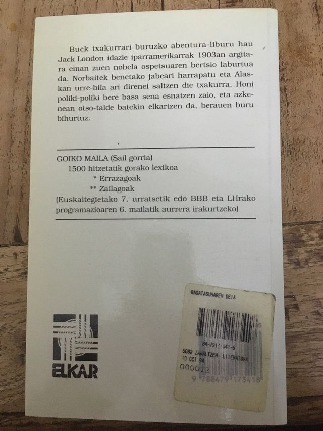 BATASUNAREN DEIA. JACK LONDON