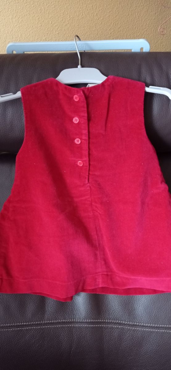 Vestido terciopelo 12 meses